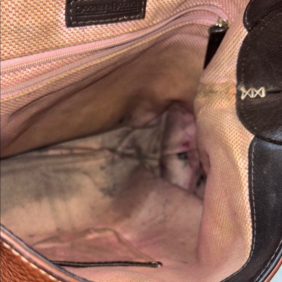 Brown vintage Dooney and Bourke  Leather Shoulder Bag - Picture 11 of 13